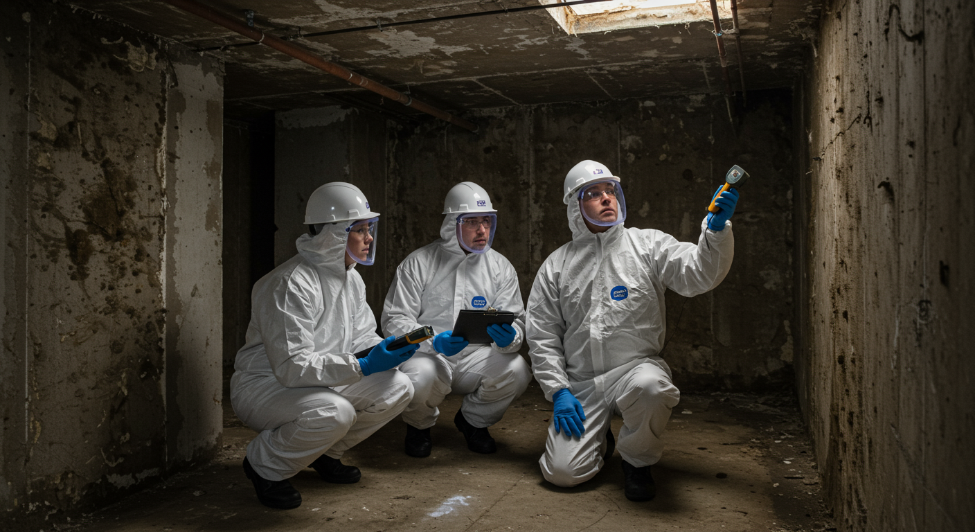Happy family in a clean, mold-free home in Chicago, IL, enjoying a healthy environment.